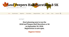 Desktop Screenshot of leafpeepershalfmarathon.org
